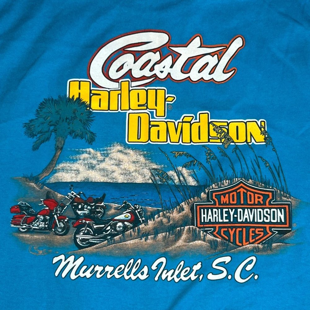 Vintage 1987 Harley-Davidson Coastal Muscle T-Shirt